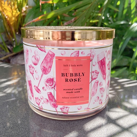 Bath and Body Works Bubbly Rose candle set - Picture 3 of 6